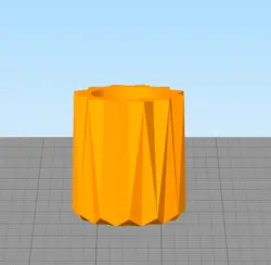 مدل سه بعدی گلدان طرح مشبک کد02 (STL)