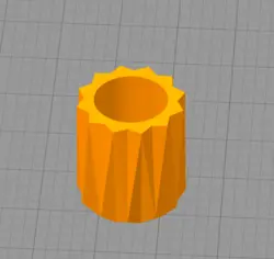 مدل سه بعدی گلدان طرح مشبک کد02 (STL)