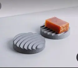 مدل سه بعدی جاصابونی گرد شیاردار (STL)