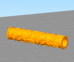 مدل سه بعدی رولر کیک طرح گلبرگ (STL)