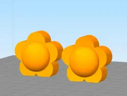 مدل سه بعدی شمع طرح گل (STL)