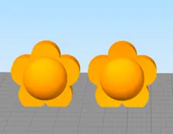 مدل سه بعدی شمع طرح گل (STL)