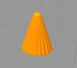 مدل سه بعدی شمع مخروطی کد04 (STL)