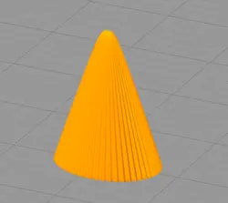 مدل سه بعدی شمع مخروطی کد03 (STL)