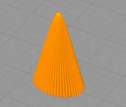 مدل سه بعدی شمع مخروطی کد02 (STL)