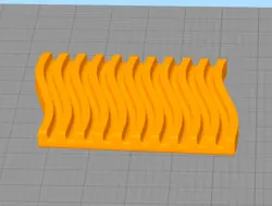 مدل سه بعدی کفی شیاردار (STL)