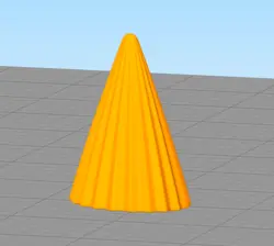 مدل سه بعدی شمع مخروطی کد01 (STL)