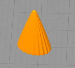 مدل سه بعدی شمع مخروطی کد01 (STL)