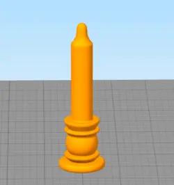 مدل سه بعدی شمع استوانه پایه دار (STL)