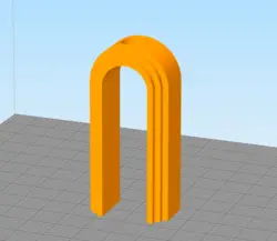 مدل سه بعدی گلجای طرح رنگین کمان (STL)