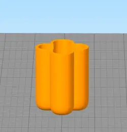 مدل سه بعدی شات شمع طرح گل کد01 (STL)