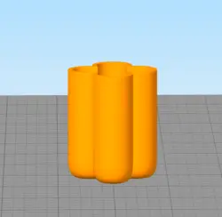 مدل سه بعدی شات شمع طرح گل کد01 (STL)