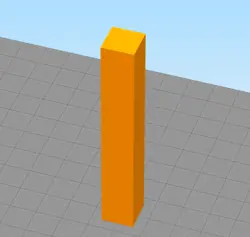 مدل سه بعدی شمع مستطیل ساده (STL)