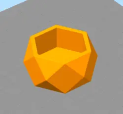 مدل سه بعدی شات شمع چندضلعی (STL)