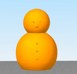 مدل سه بعدی آدم برفی (STL)