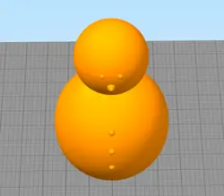 مدل سه بعدی آدم برفی (STL)