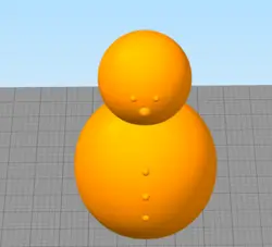 مدل سه بعدی آدم برفی (STL)