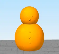 مدل سه بعدی آدم برفی (STL)