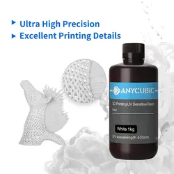 رزین استاندارد سفید برند انیکیوبیک Anycubic Resin Standard
