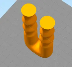 مدل سه بعدی شمع یو مارپیچ (STL)