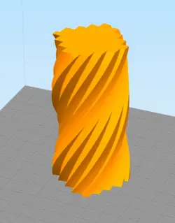 مدل سه بعدی شمع مارپیچ (STL)