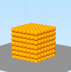 مدل سه بعدی شمع مکعبی 7×7 (STL)