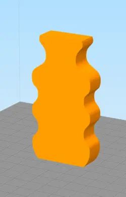 مدل سه بعدی شمع دیوار موجی(STL)