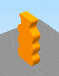 مدل سه بعدی شمع دیوار موجی(STL)