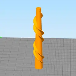 مدل سه بعدی استوانه مارپیچ (STL)