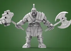 مدل سه بعدی فیگور هالک گلادیاتور (STL)