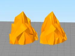 مدل سه بعدی شمع طرح کوه (STL)