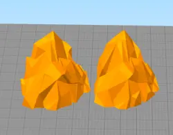 مدل سه بعدی شمع طرح کوه (STL)