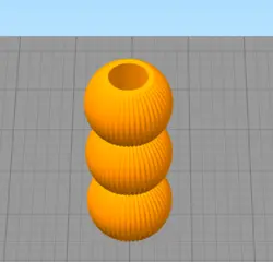 مدل سه بعدی گلدان حبابی شیاردار (STL)