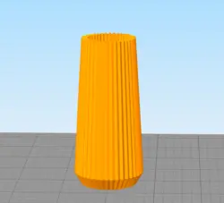 مدل سه بعدی گلدان مینیمال شیاردار (STL)