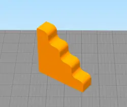 مدل سه بعدی شمع طرح پله (STL)