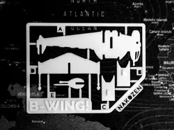 ماکت هواپیما مدل کارتی B-Wing