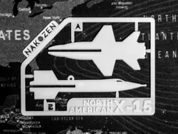ماکت هواپیما مدل کارتی X-15