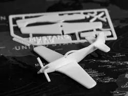 ماکت هواپیما مدل کارتی P-51D Mustang