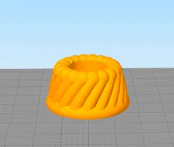 مدل سه بعدی جاشمعی مارپیچ کد01 (STL)