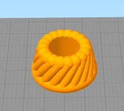 مدل سه بعدی جاشمعی مارپیچ کد01 (STL)