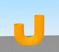 مدل سه بعدی جاشمعی طرح یو شیاردار (STL)