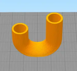 مدل سه بعدی جاشمعی طرح یو شیاردار (STL)