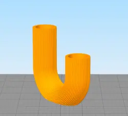 مدل سه بعدی جاشمعی طرح یو شیاردار (STL)