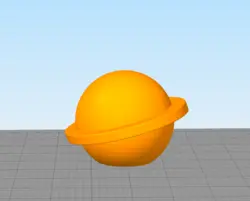 مدل سه بعدی شمع طرح سیاره (STL)