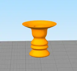 مدل سه بعدی جاشمعی طرح موج کد02 (STL)