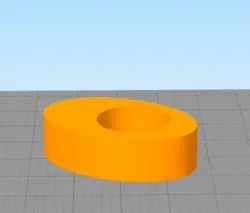 مدل سه بعدی جاوارمر طرح بیضی ساده (STL)