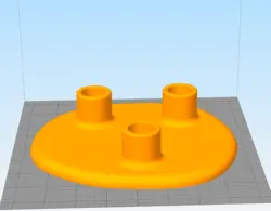 مدل سه بعدی جاشمعی مدل دفرمه (STL)