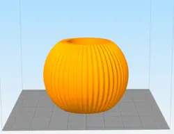 مدل سه بعدی گلدان گرد شیاردار (STL)