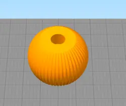 مدل سه بعدی جاشمعی گرد شیاردار (STL)