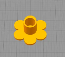 مدل سه بعدی جاشمعی طرح گل (STL)